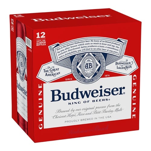 Budweiser 12pk Alum Btl 16oz