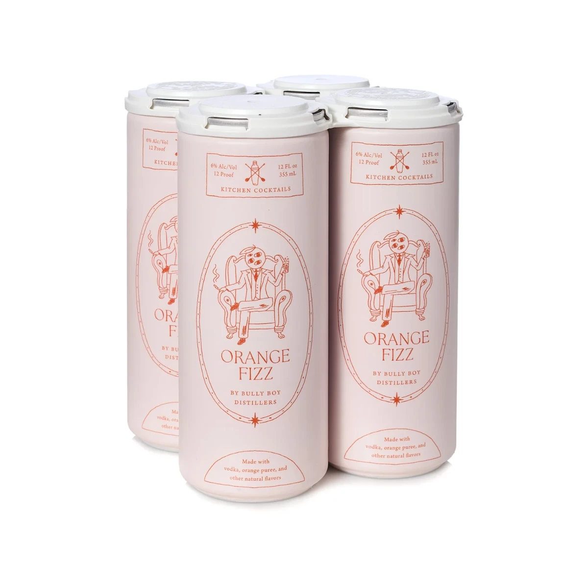 Bully Boy Orange Fizz 4pk Can 12oz