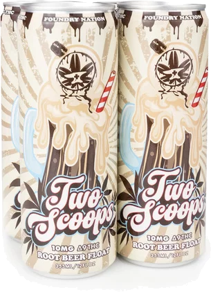 Two Scoops 5mg Rootbeer Float 4pk Can 12oz