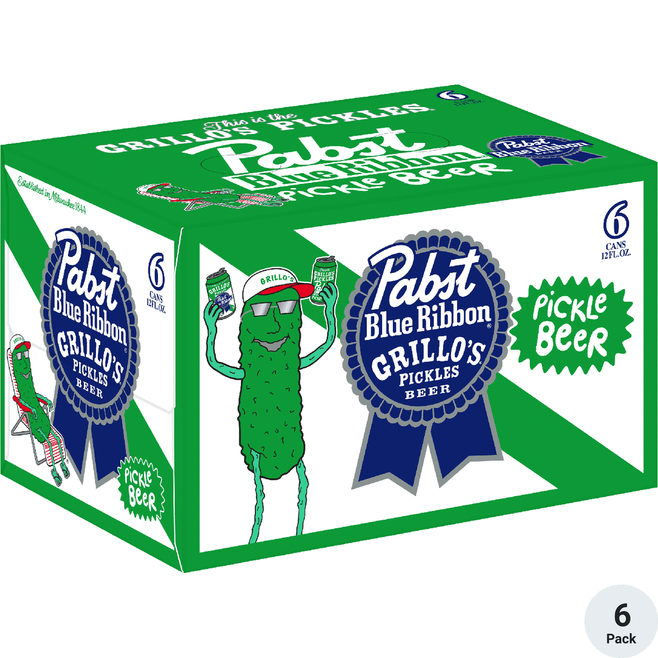 Pabst Grillo's Pickle Beer 6pk Can 12oz