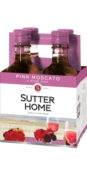 Sutter Home Pink Moscato 4pk Btl 187ml