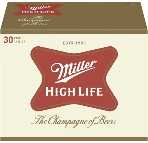 Miller High Life 30pk Can 12oz