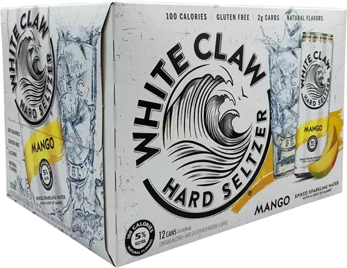 White Claw Mango Hard Seltzer 12pk Can 12oz