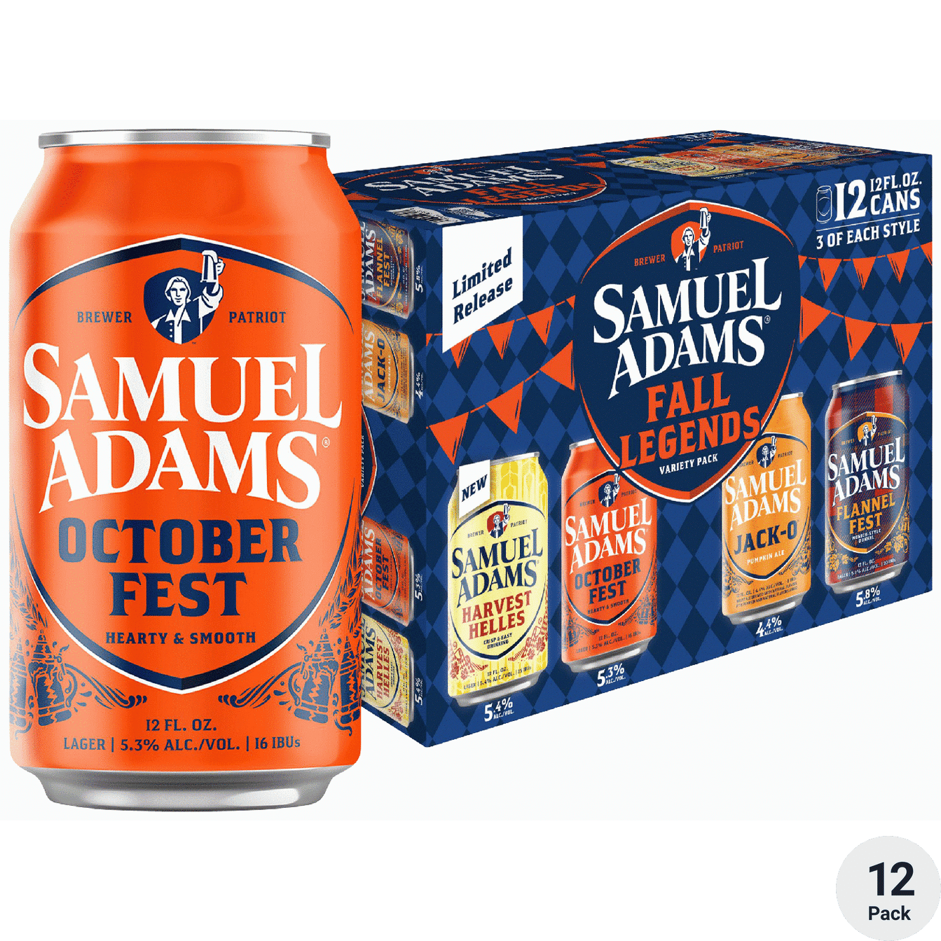 Sam Adams Fall Legends Variety 12pk Can 12oz