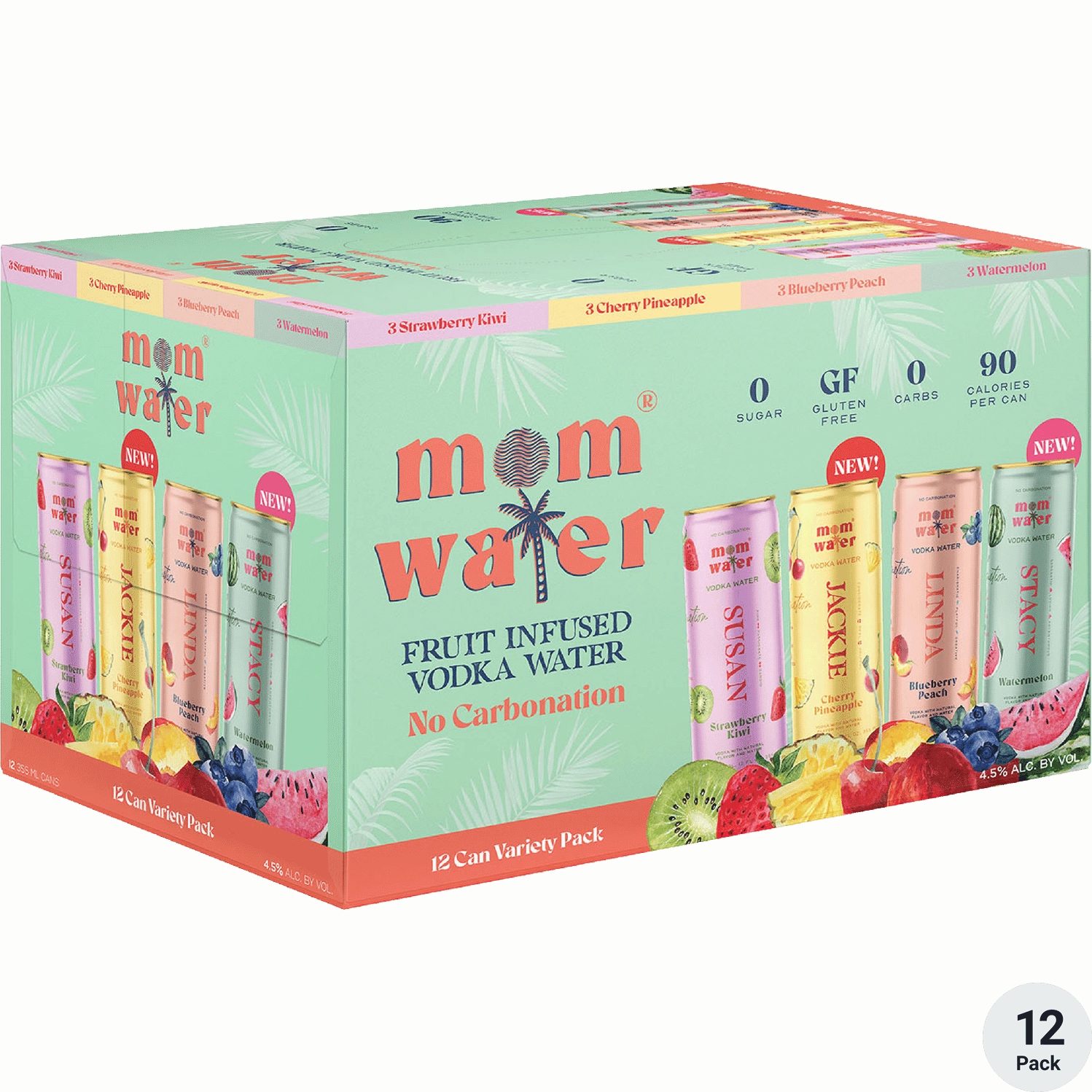Mom Water Variety 12pk Can 12oz