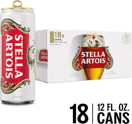 Stella Artois 18pk Can 12oz
