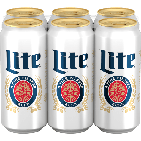 Miller Lite 6pk Can 16oz