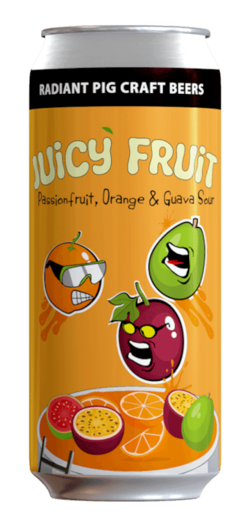 Radiant Pig Juicy Fruit 4pk Can 16oz
