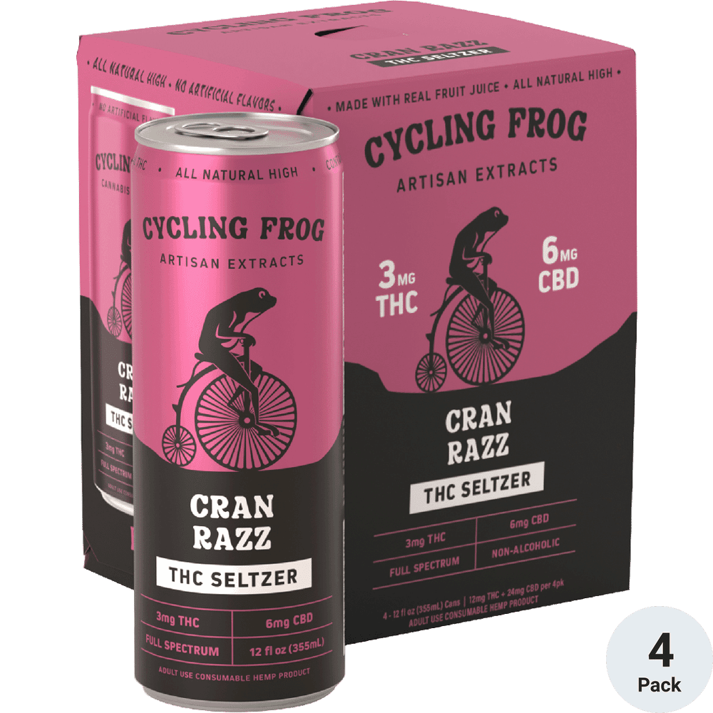 Cycling Frog 5mg Cran Razz Seltzer 4pk Can 12oz
