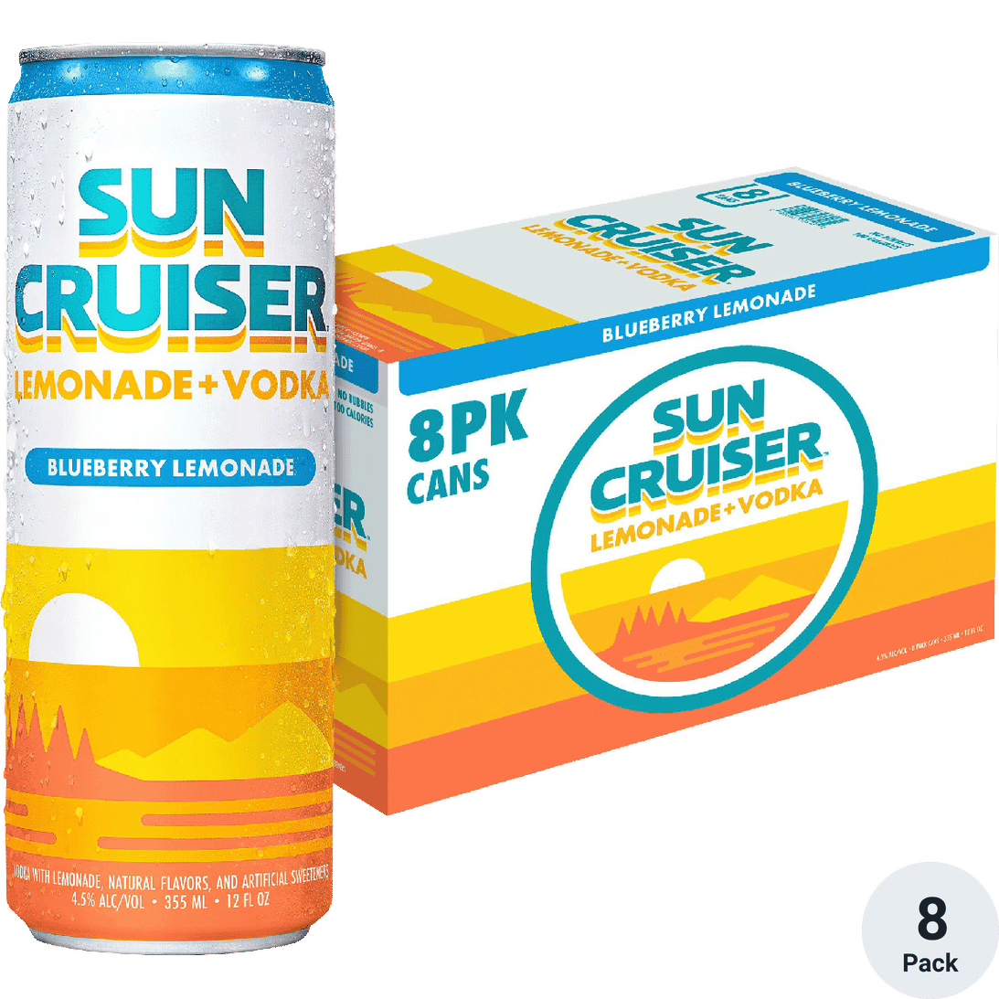 Sun Cruiser Blueberry Lemonade 8pk Can 12oz
