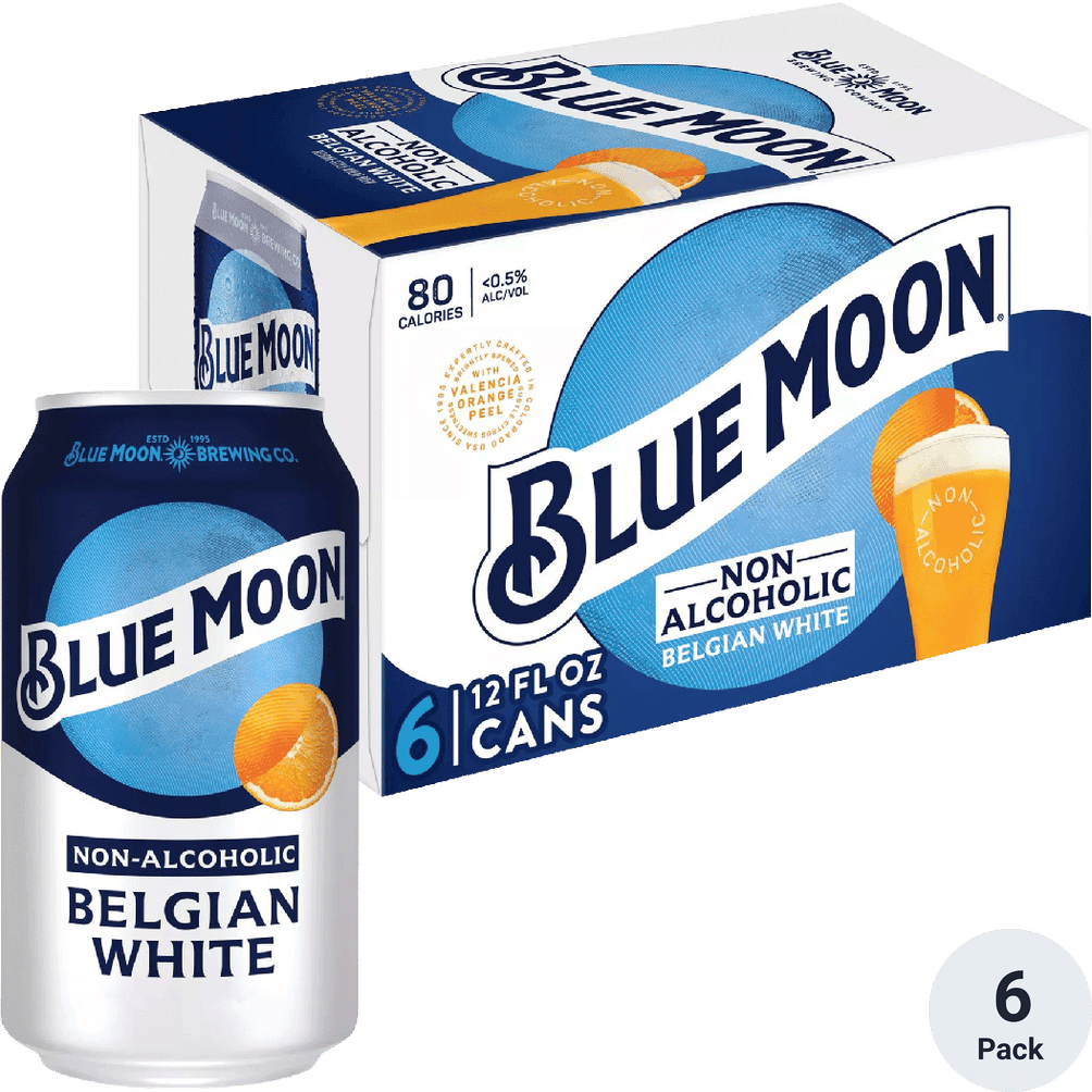 Blue Moon Belgian White NA 6pk Can 12oz