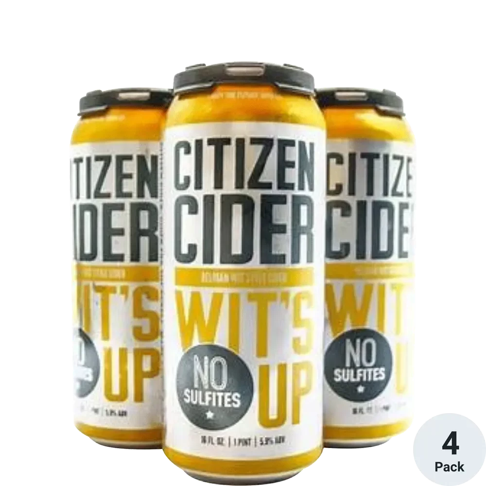 Citizen Cider Wit's Up 4pk Can 16oz