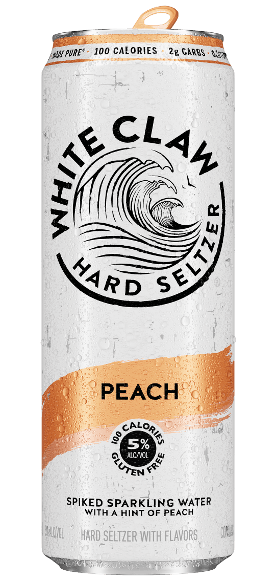 White Claw Peach Hard Seltzer Can 19oz