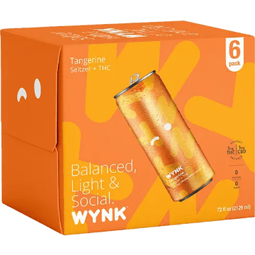 Wynk 5mg Tangerine Seltzer 6pk Can 12oz