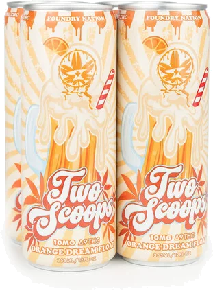 Two Scoops 5mg Orange Dream Float 4pk Can 12oz
