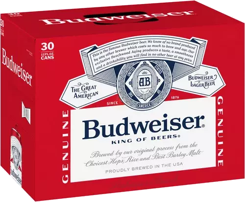 Budweiser 30pk Can 12oz