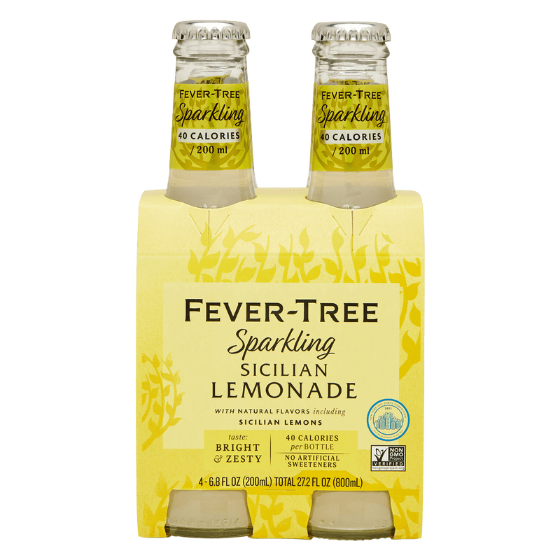 Fever Tree Sparkling Sicilian Lemonade 4pk 200ml Btl
