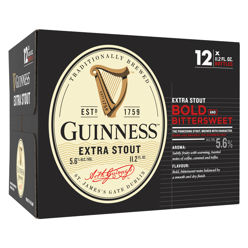 Guinness Extra Stout 12pk Btl 12oz