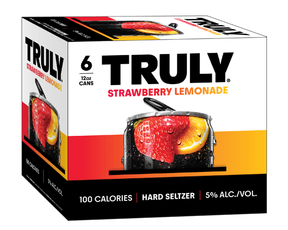 Truly Strawberry Lemonade Hard Seltzer 6pk Can 12oz