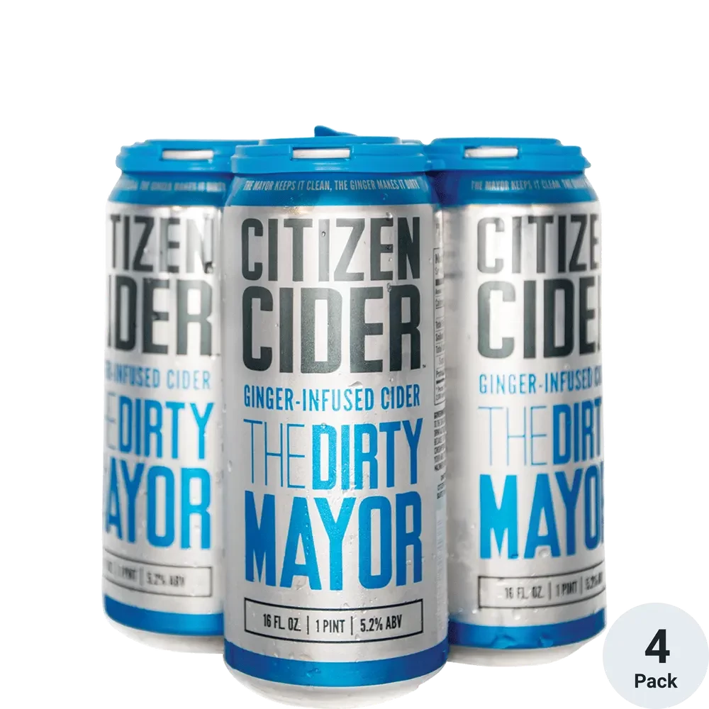 Citizen Cider Dirty Mayor 4pk Can 16oz