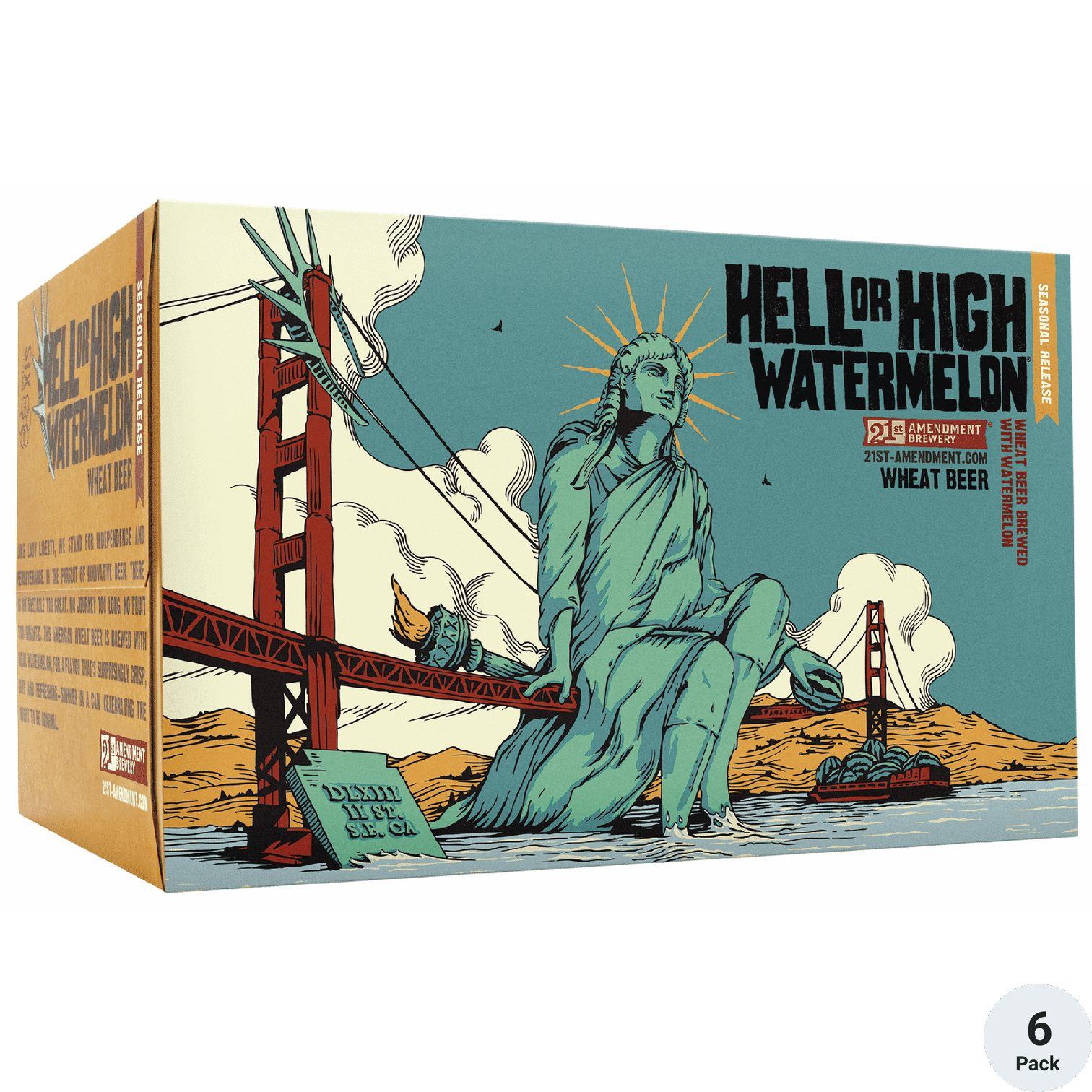 21st Amendment Hell or High Watermelon 6pk Can 12oz