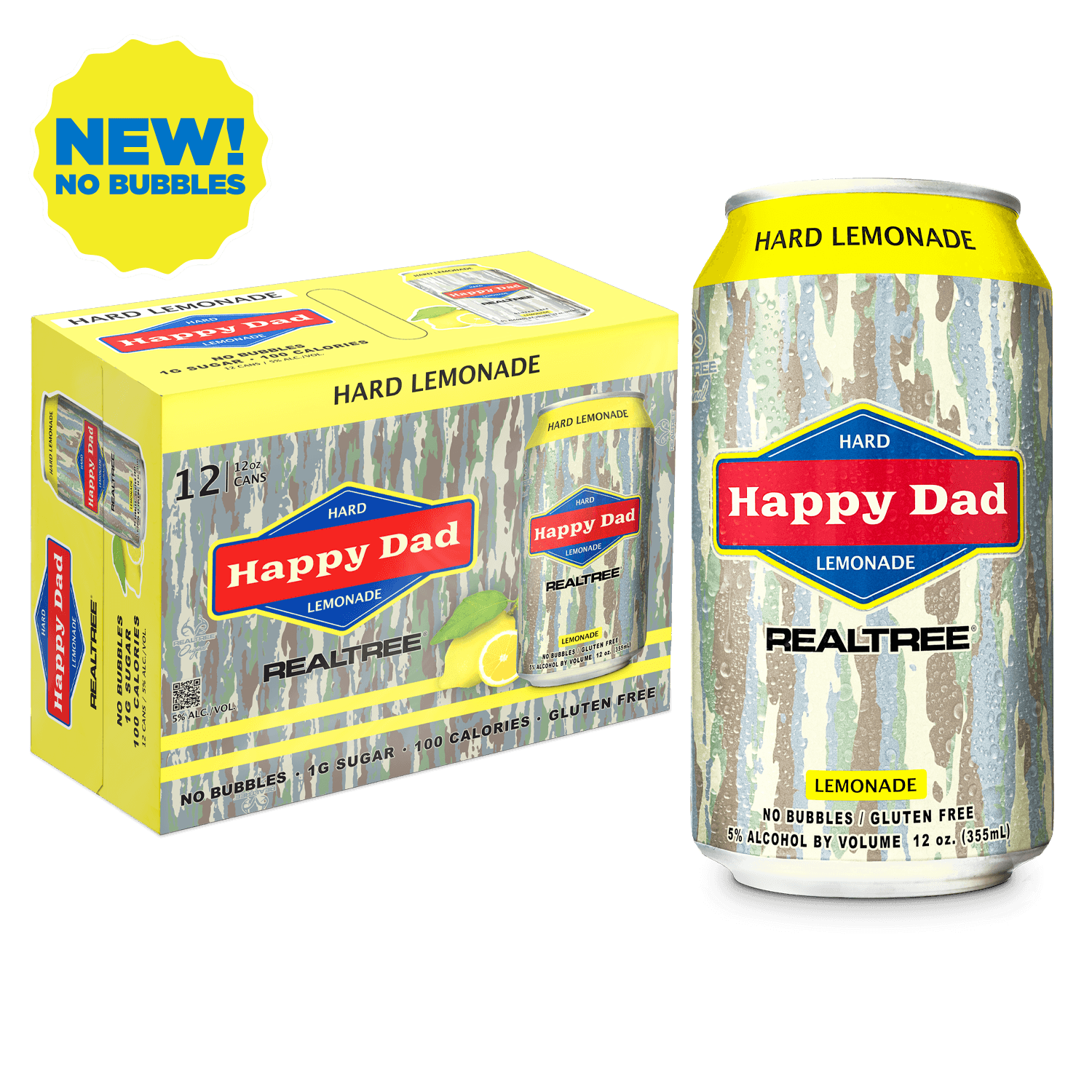Happy Dad Seltzer Lemonade 12pk Can 12oz