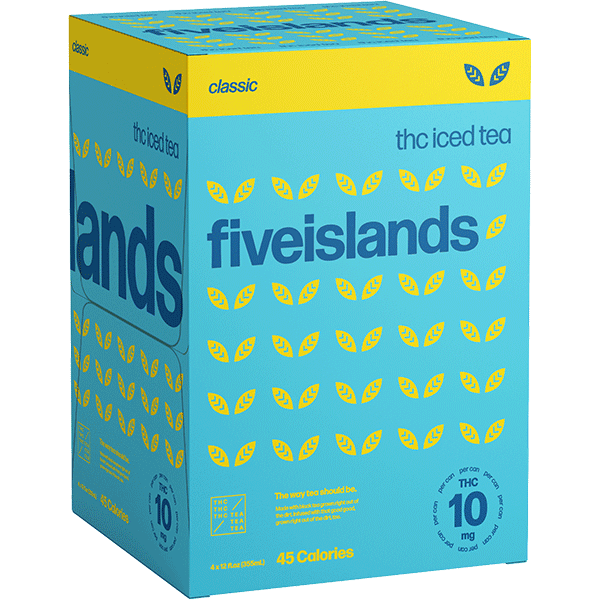 Five Islands 5mg THC Classic Iced Tea 4pk Can 12oz