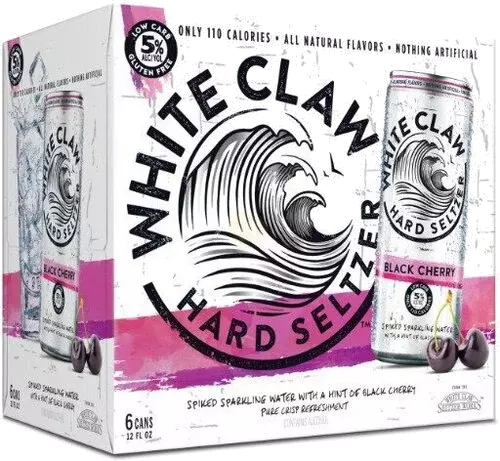 White Claw Black Cherry Hard Seltzer 6pk Can 12oz