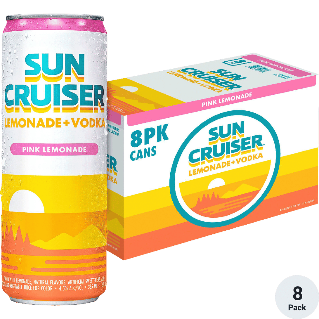 Sun Cruiser Pink Lemonade 8pk Can 12oz