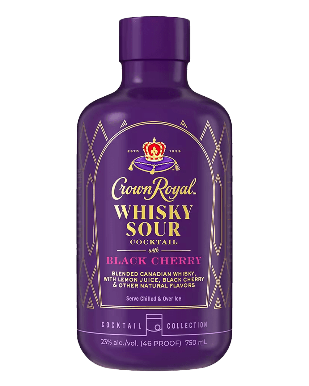 Crown Royal RTS Black Cherry Whiskey Sour 750ml