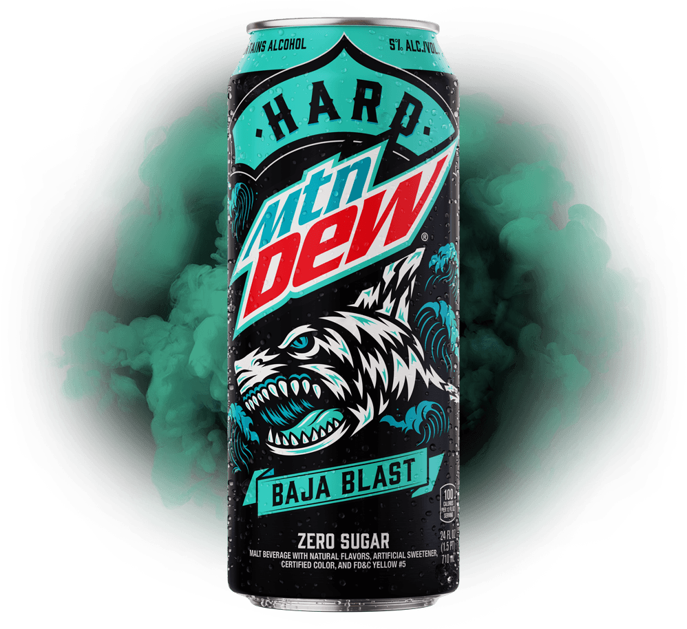 Hard Mtn Dew Baja Blast Can 24oz