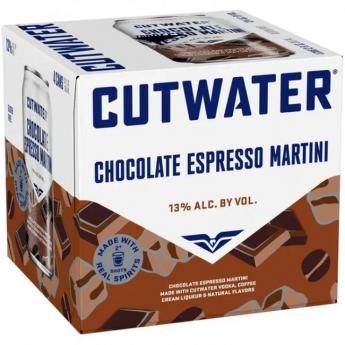 Cutwater Chocolate Espresso Martini (4 pack 12oz cans) (4 pack 12oz cans)