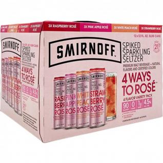 Smirnoff Seltzer 4 Ways To Rose Variety (12 pack 12oz cans) (12 pack 12oz cans)