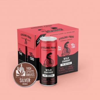 Cycling Frog 5mg Wild Cherry Seltzer (4 pack 12oz cans)