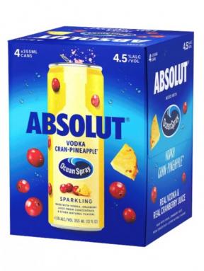 Absolut Ocean Spray Vodka Cran-Pineapple (4 pack 12oz cans) (4 pack 12oz cans)